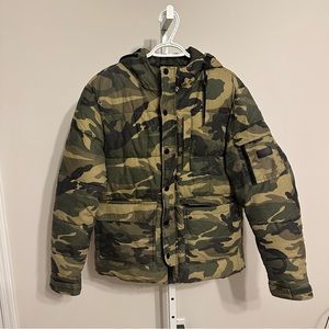 Zara men’s jacket coat size L army green